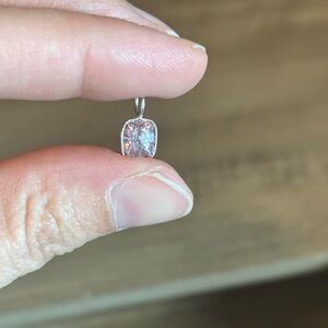 Beautiful White Gold and Pink Spinel Pendant